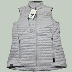 Storm Creek Womens Puffer Vest Gray Thermolite‎ EcoMade J.P. Morgan Small NWT